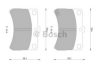 BOSCH 0 986 505 004 Brake Pad Set, disc brake